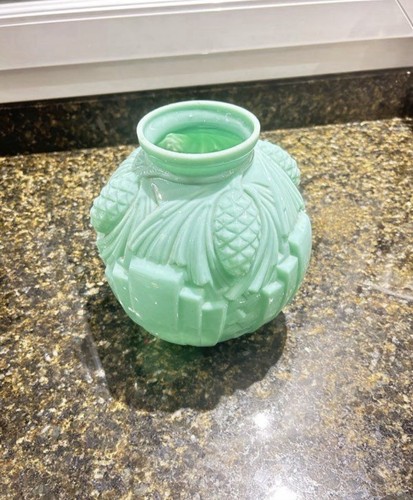 Ancien vase boule art - art, en