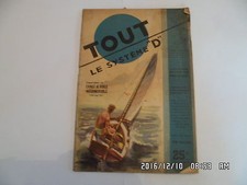 SYSTEME D N°52 04/1950 CANOT A VOILE INSUBMERSIBLE ELEVEUSE BALANCE AUTO   D38