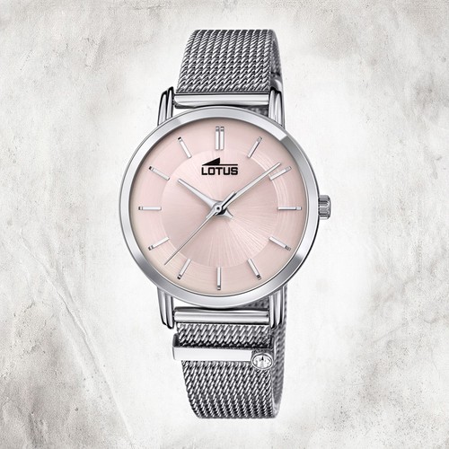Lotus acier inox montre - inox, pour