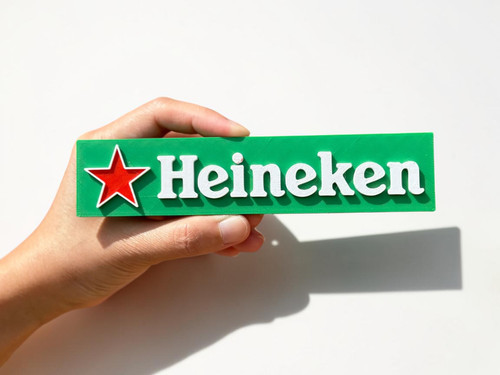Plaque logo heineken 3d - logo,