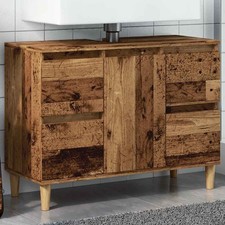 Meuble d'Évier Armoire de Lavabo Salle de Bain Maison Bois d'Ingénierie vidaXL
