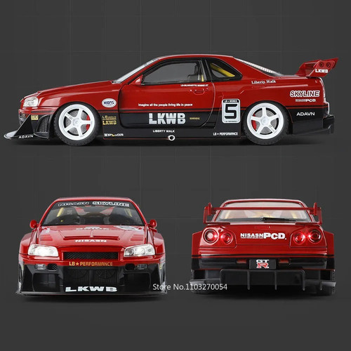 Nissan r34 skyline - 1:18, gt-r34