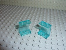 2 x LEGO TrLtBlue panel 4864b