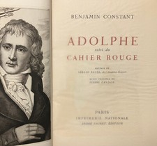 Sauret 1953 BENJAMIN CONSTANT Adolphe avec gravure burin PIERRE GANDON
