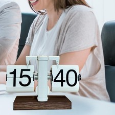 Auto Flip Clock Digital Flip Down Clock Vintage pour le café Hotel