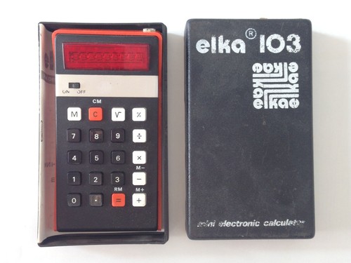 Vintage calculator elka 103 - vintage,