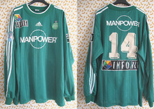 Maillot Adidas Saint Etienne 2000 ASSE porté #14 Coupe de France Manpower - XL