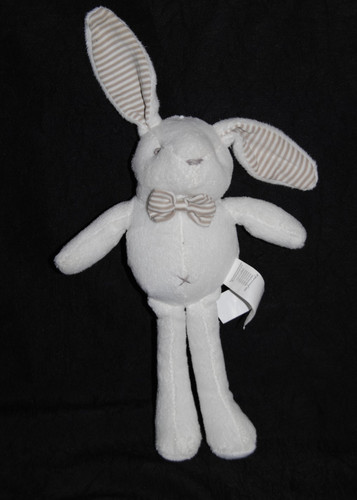 Doudou lapin blanc sergent - blanc,