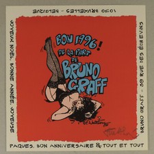 WALTHERY  carte de voeux Graff