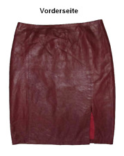 Jupe En Cuir 'CONBIPEL' En Cuir Lisse Bordeaux Environ Taille 36