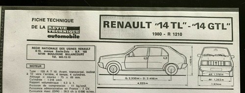 Fiche technique a - 8)fiche, (rta)