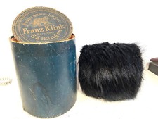 Ancien Manchon De Fourrure Avec sa Boîte Franz Klink Sackingen Costume d'époque