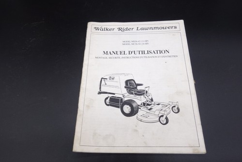 Walker tondeuse frontale - walker,