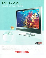 Publicité Advertising 127  2006  Toshiba  téléviseur TNT écran plat Regza HD