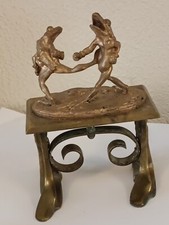 Ancien bronze animalier Combat