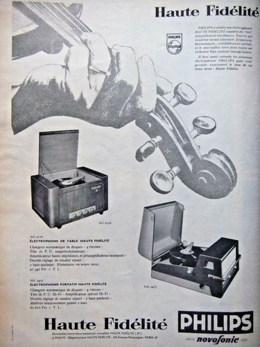 Publicité presse 1958 - publicitÉ, de