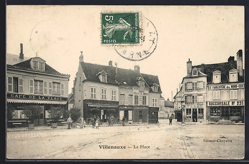 Cpa villenauxe place - la, et