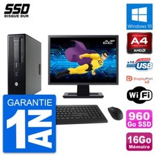 PC HP 705 G1 SFF Ecran 22" AMD