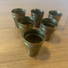 Lot De Timbales A Liqueur En Laiton Ref N