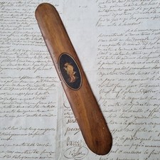 Coupe Papier Marqueterie Souvenir Cannes XIXè Victorian Paper Cut 19thC