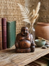 Bouddha Rieur Sculpté à la