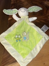 Doudou Plat Lapin marque Mots D Enfants couleur Verte T B état