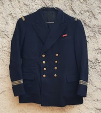 FNFL Veste drap de laine WW2 Marine Nationale 1940 Lieutenant de Vaisseau Blazer
