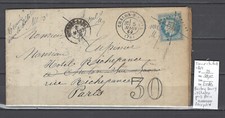 France - Lettre  Bourbon -