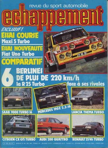 Echappement 199 1985 r5 - n°199, 05/1985