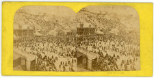 STEREO France, Paris instantané, fête foraine, manèges et grande foule, circa 18