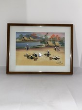 Framed Vietnamese Asian Art