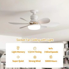 Plafonnier LED 40W avec Ventilateur Télécommande 85-265V Salon Décoration