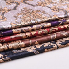 Housse De Coussin En Velours Floral Épais Tissu Nappe Artisanat Couture