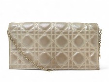 SAC A MAIN CHRISTIAN DIOR POCHETTE LADY TOILE CANNAGE IRISEE DORE HAND BAG 1800€