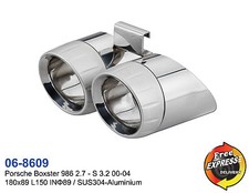 Sorties d'échappement en aluminium pour Porsche Boxster 986 2.7 - S3.2