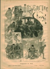 Gravure ancienne ouverture de