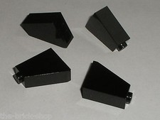 4 x LEGO black Slope Brick ref