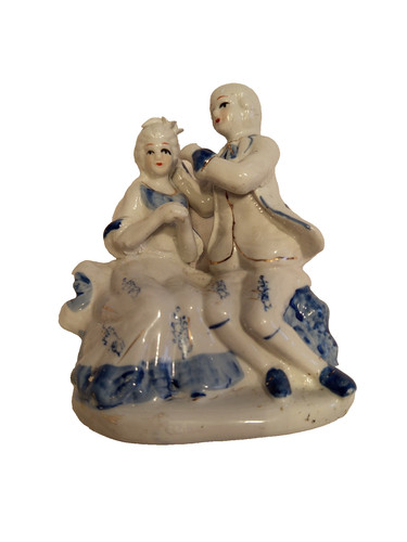 Figurine ancienne couple - , en