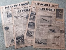 Lot 4 Journaux LES SPORTS - Belgique Sports année 1954 - cyclisme, foot, auto..