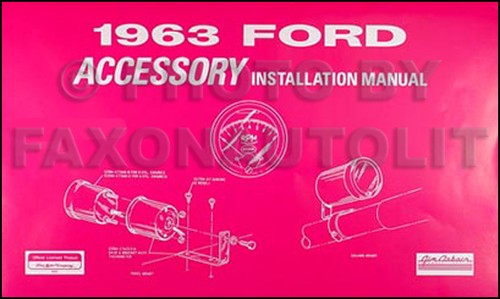 1963 ford accessoire - 1963,