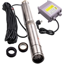 Pompe A Eau Immergee Pompe De Puits Profond Forage 1800l/h Acier Inoxydable