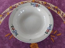 Plat Rond Creux Sté Amandinoise Saint Amand Modèle Ida Décor Floral Coloré 27cm