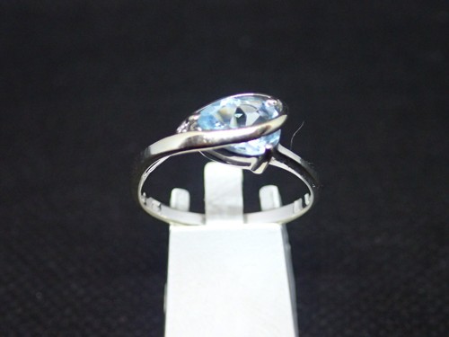 Bague blanc 750 ème - bague, en