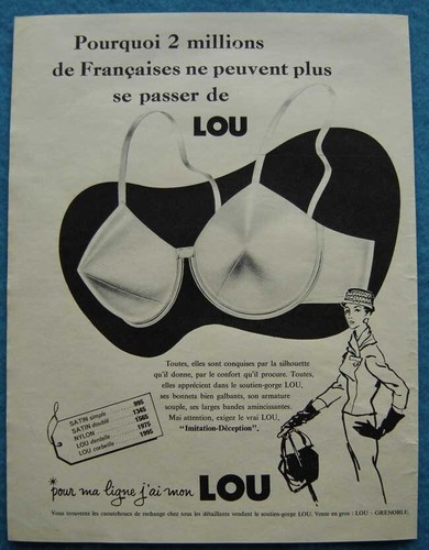 Publicité papier lingerie - publicité,