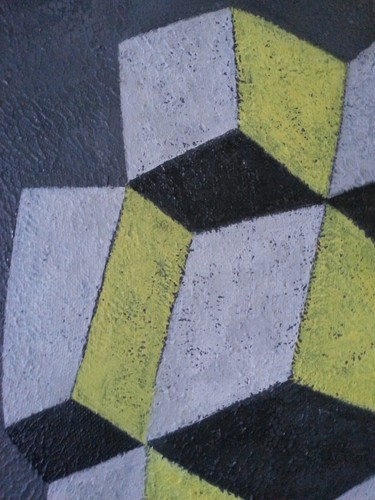 Peinture cinétique vintage - peinture,