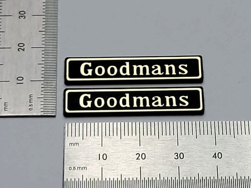 Goodmans speaker badge - speaker, logo