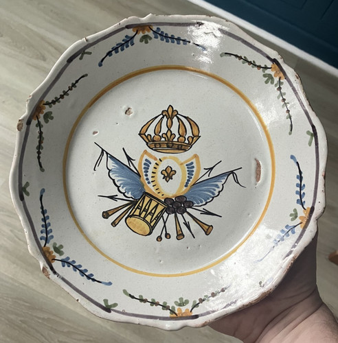 Ancienne assiette faïence - ancienne,