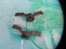 2 papillon laiton 8 mm roue velo ancien  old bike bici ALTES FAHRRAD n°10