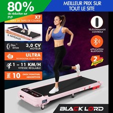 BLACK LORD Tapis de Course Électrique Tapis de Marche Incliné Amortisseurs Gym