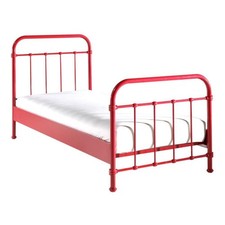 Lit Enfant Métal "New York" 90x200cm Rouge
